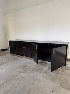 Credenza in legno e acciaio di Gianni Moscatelli per Formanova, Italia, anni ’70