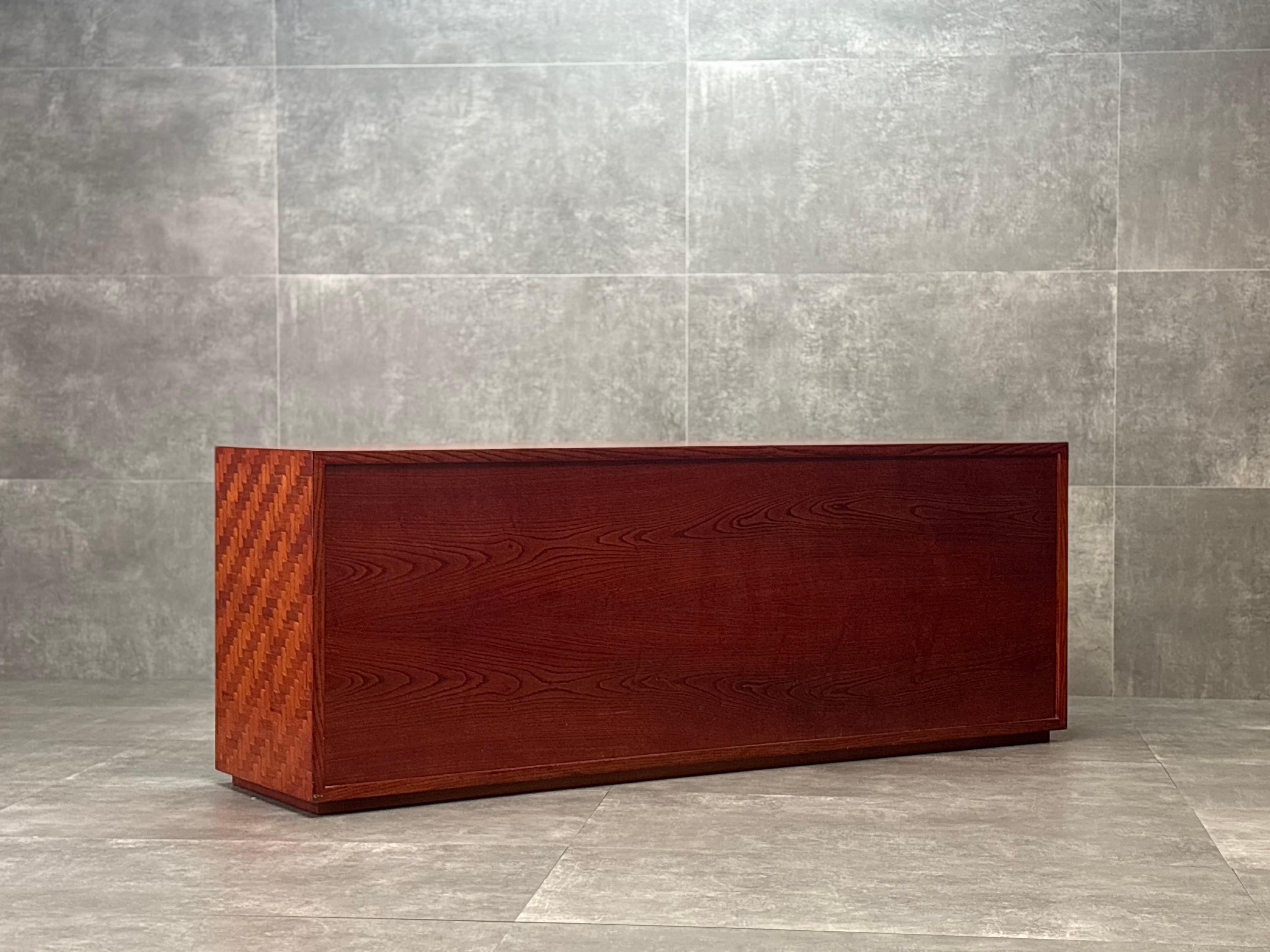 Credenza in legno e bambù di Turri, Italia, Años 70 Bambú en venta