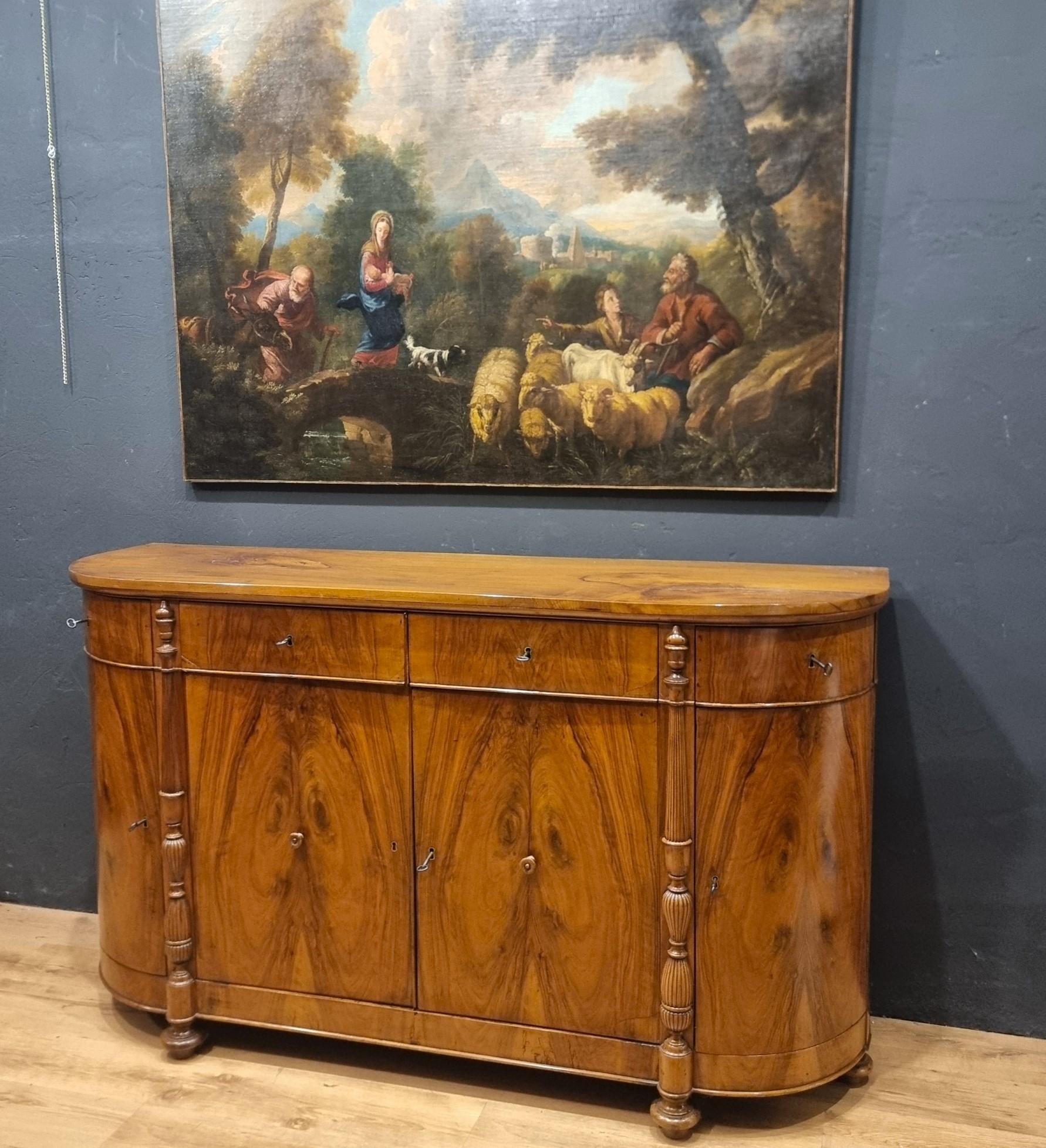 Buffet en noyer Charles X 1820 en vente 2