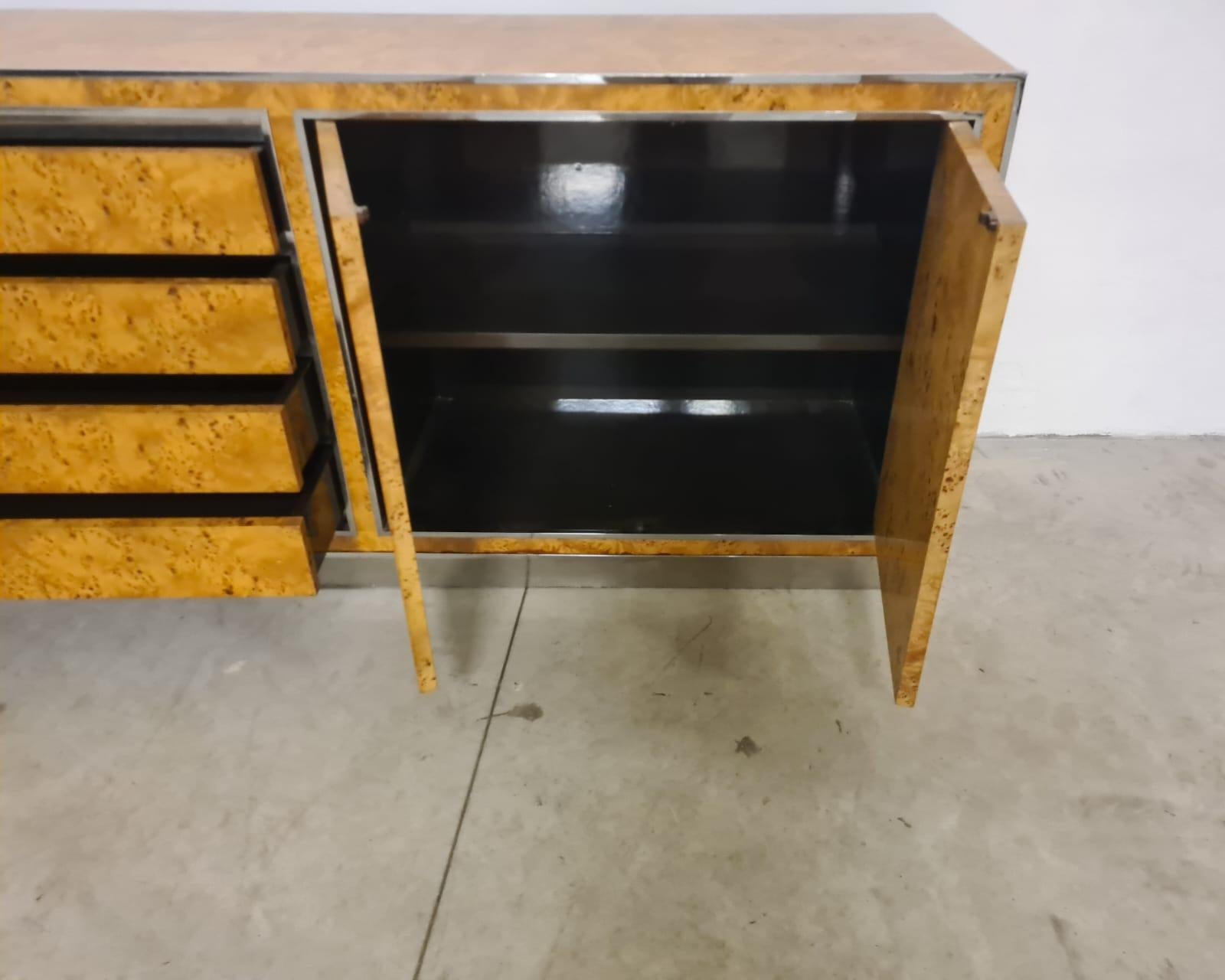 Late 20th Century Credenza in radica di Mario Sabot in vendita