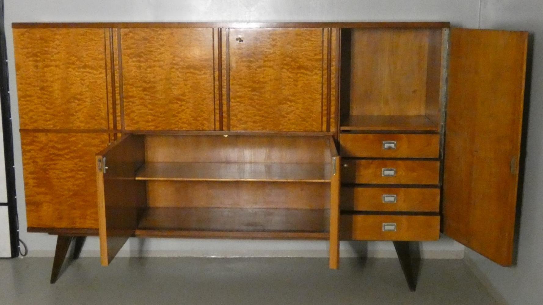 Scandinavian Modern Teak sideboard with drawers, Italy 1970s For Sale
