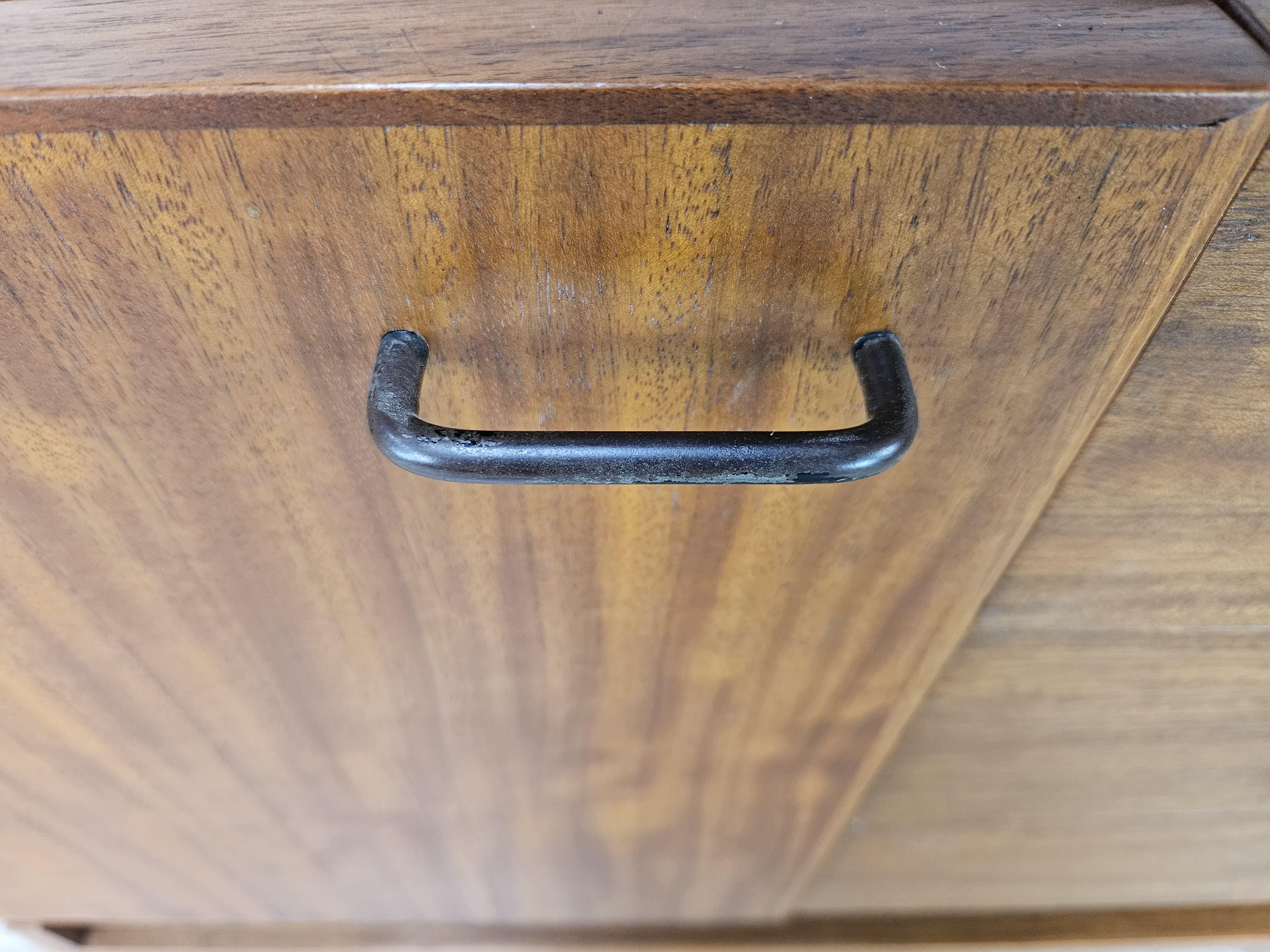 Teak sideboard with iron frame, 1960s For Sale 1