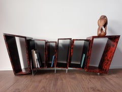 Sideboard Jan Italian Design Modern Handmade Wood and Resin Sculpture