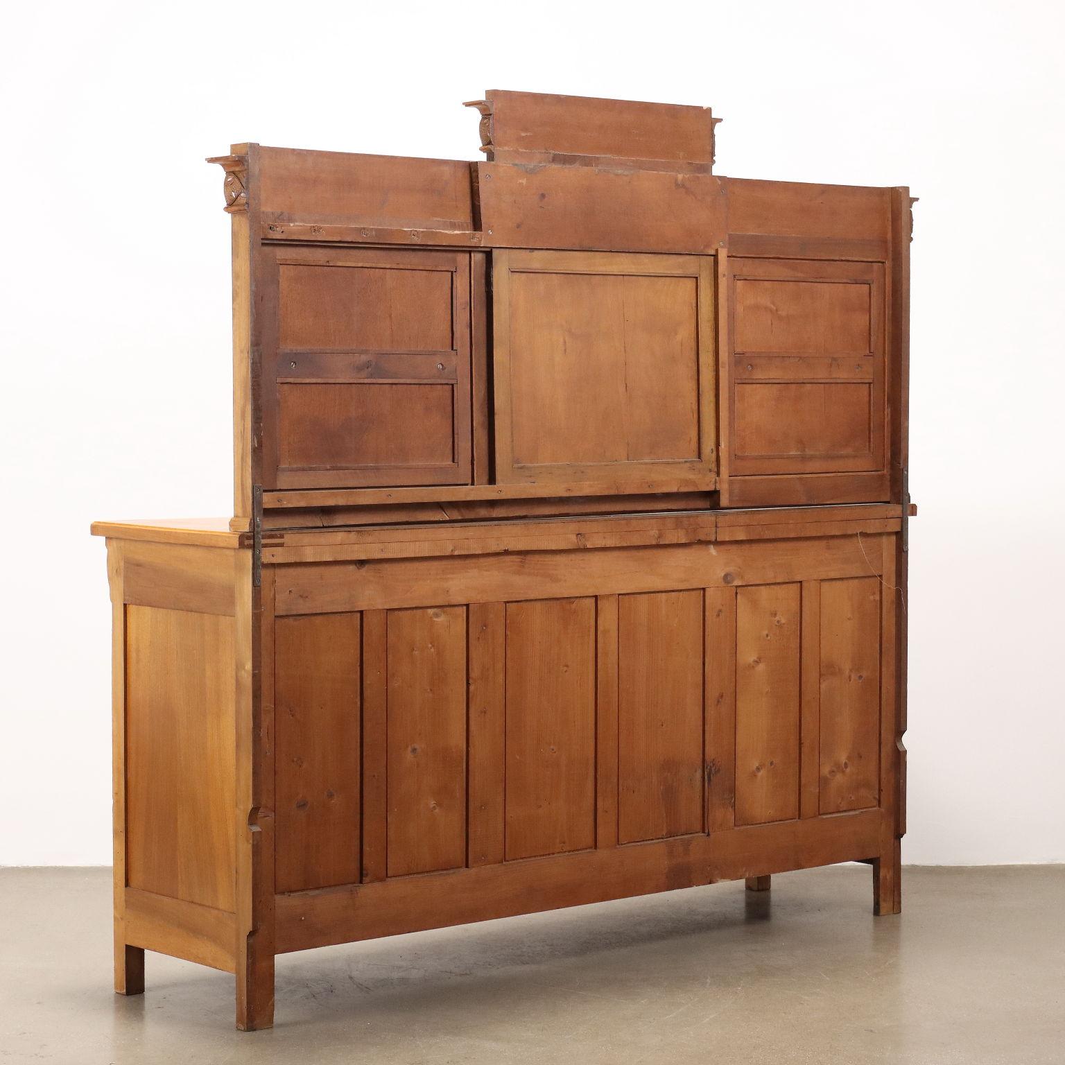 Credenza Liberty in Ciliegio Italia Fine XIX Secolo 5