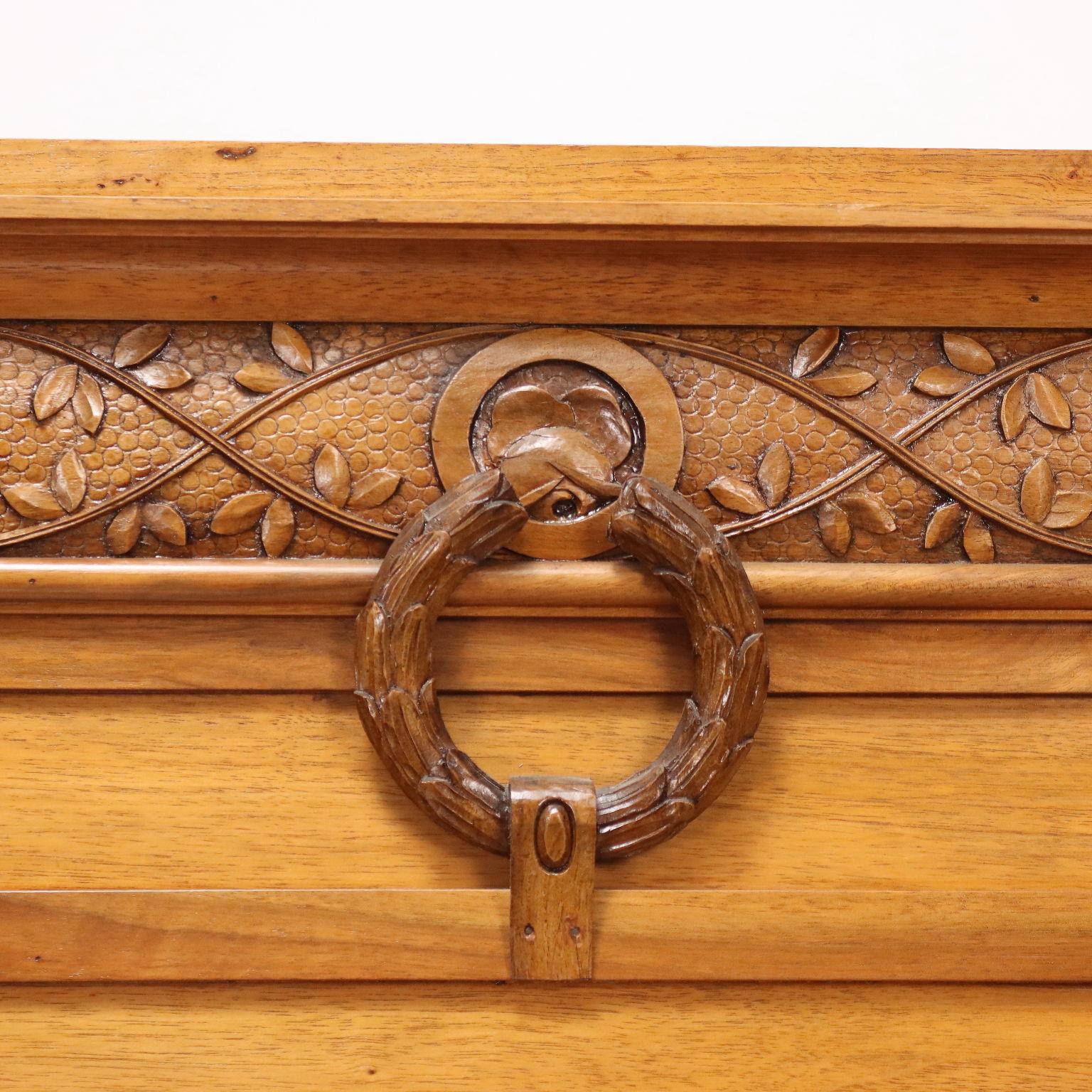 Italiano Credenza Liberty in Ciliegio Italia Fine XIX Secolo