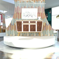 Credenza M04 Contemporary Cabinet Lacquer White Oak Marble top Made in Italy