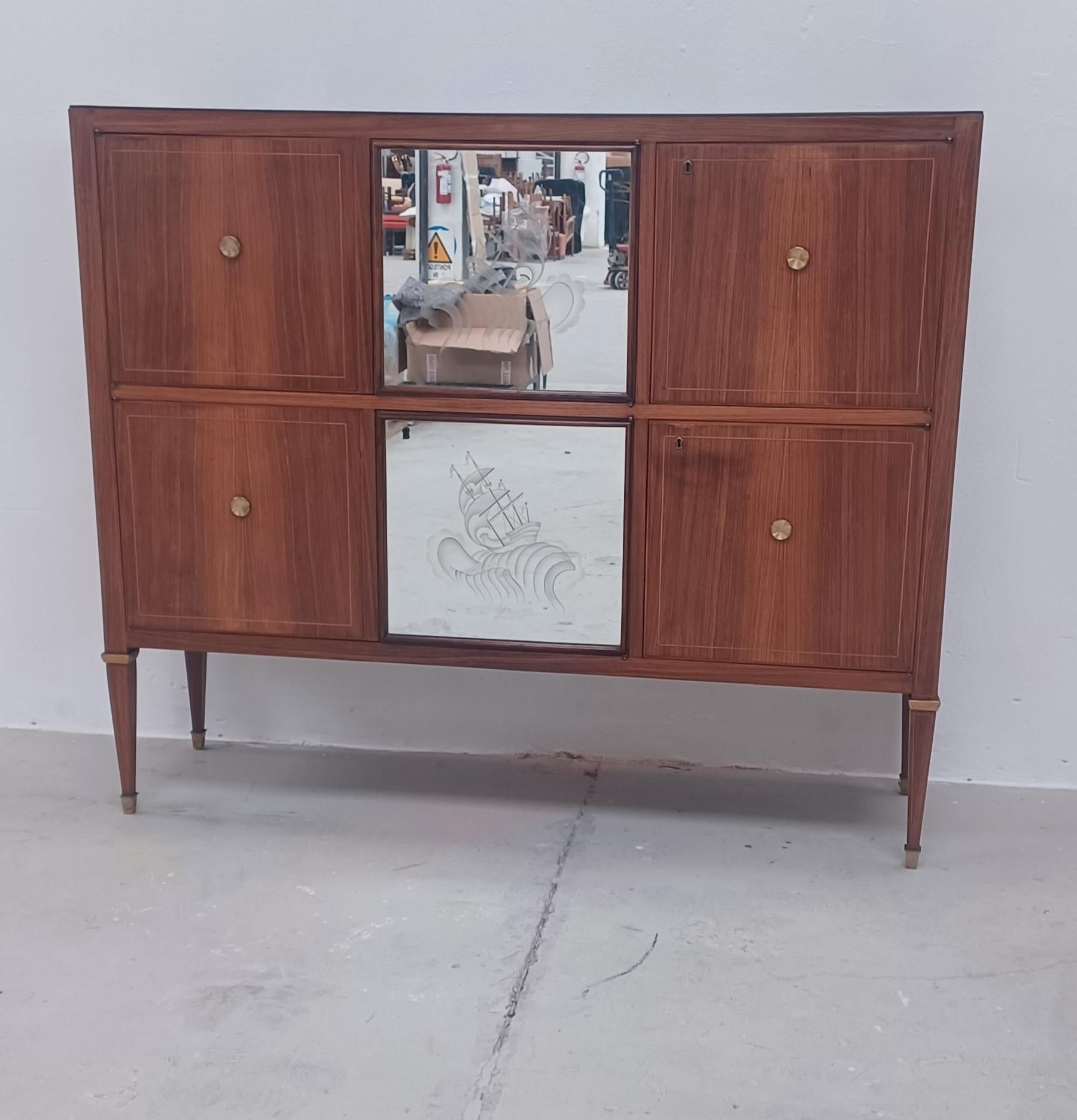 Italiano credenza mobile bar Paolo Buffa in vendita