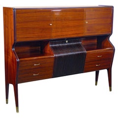 Credenza, mobile bar sideboard, design attribuito a Osvaldo BORSANI. 1950s