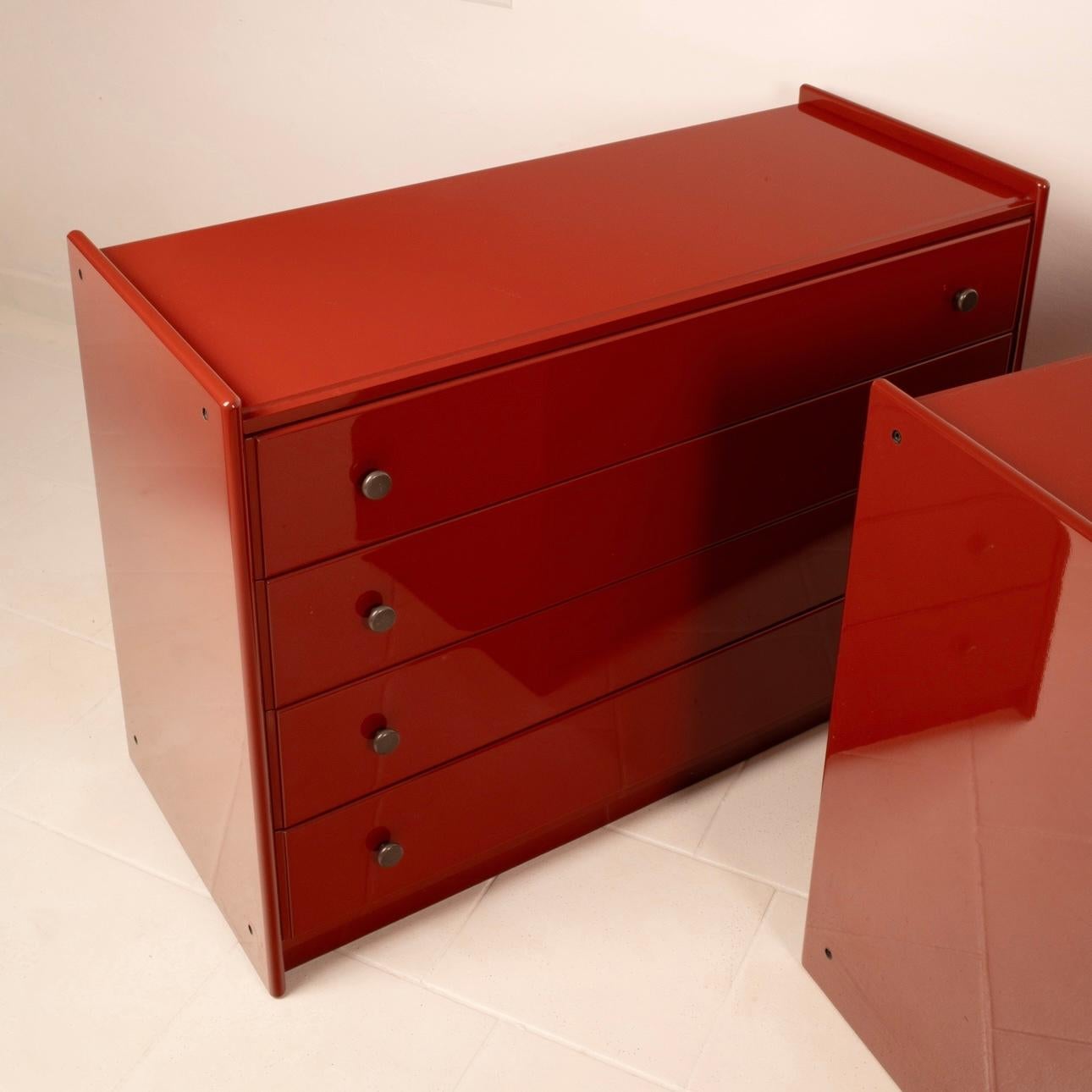 Credenza Modulare in Legno Laccato di Kazuhide Takahama per B&B Italia 9