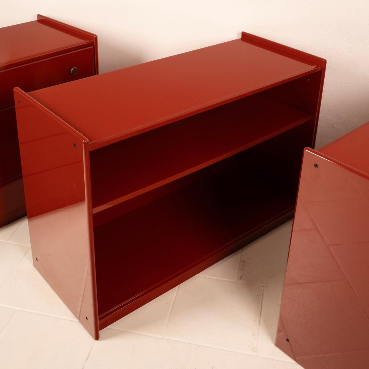 Credenza Modulare in Legno Laccato di Kazuhide Takahama per B&B Italia 10