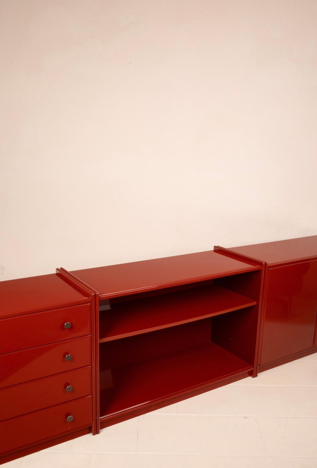 Credenza Modulare in Legno Laccato di Kazuhide Takahama per B&B Italia 3