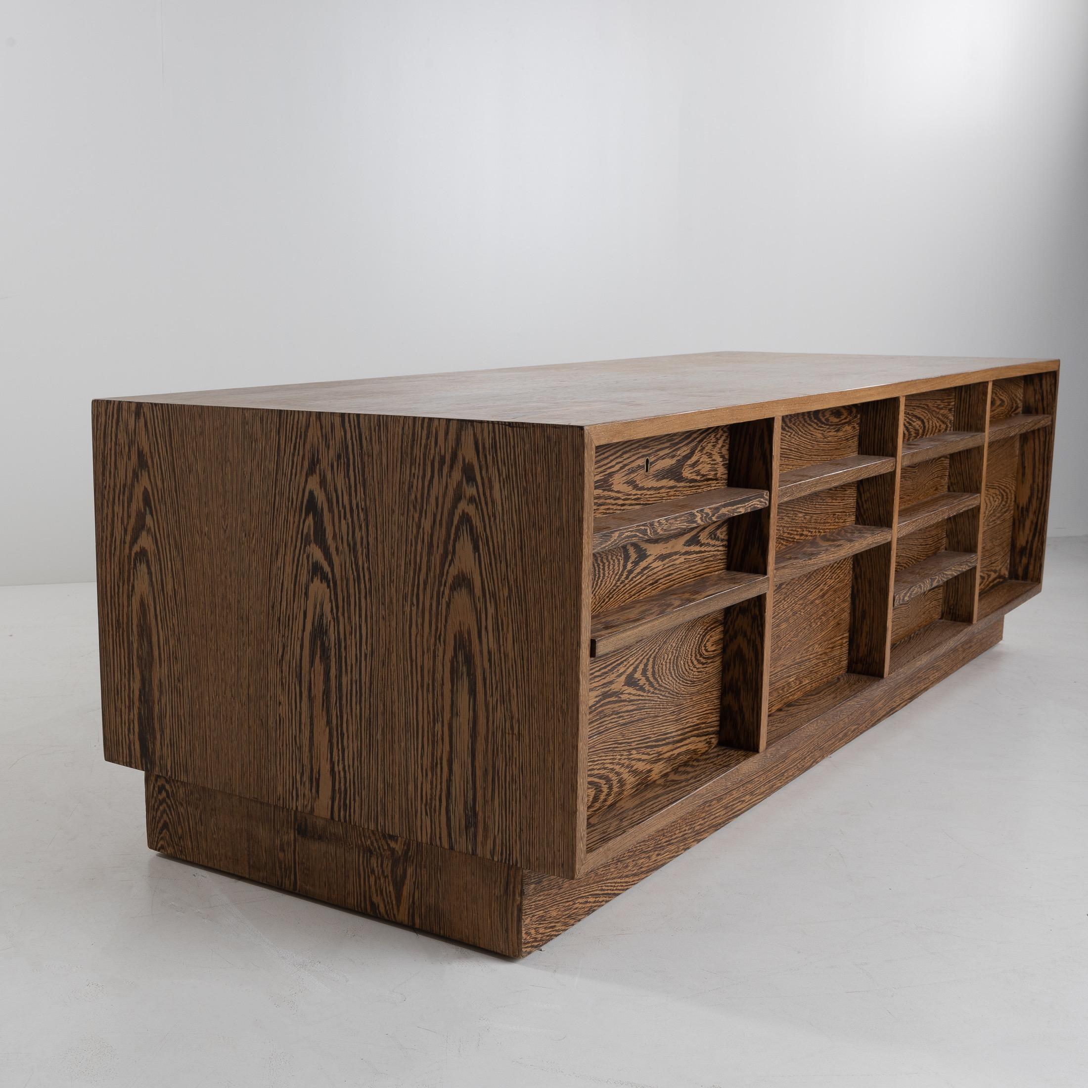 Wood Credenza or Sideboard Wenge by Bodil Kjaer, E Pedersen & Son, Denmark