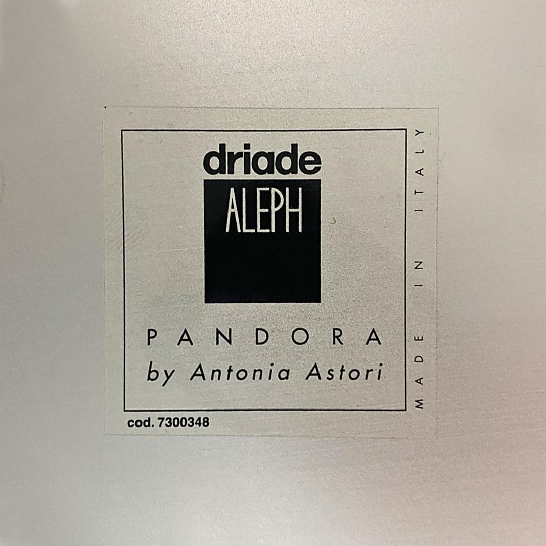 Pandora modernes italienisches Sideboard aus Glas und Metall Antonia Astori für Driade 1990 im Angebot 13