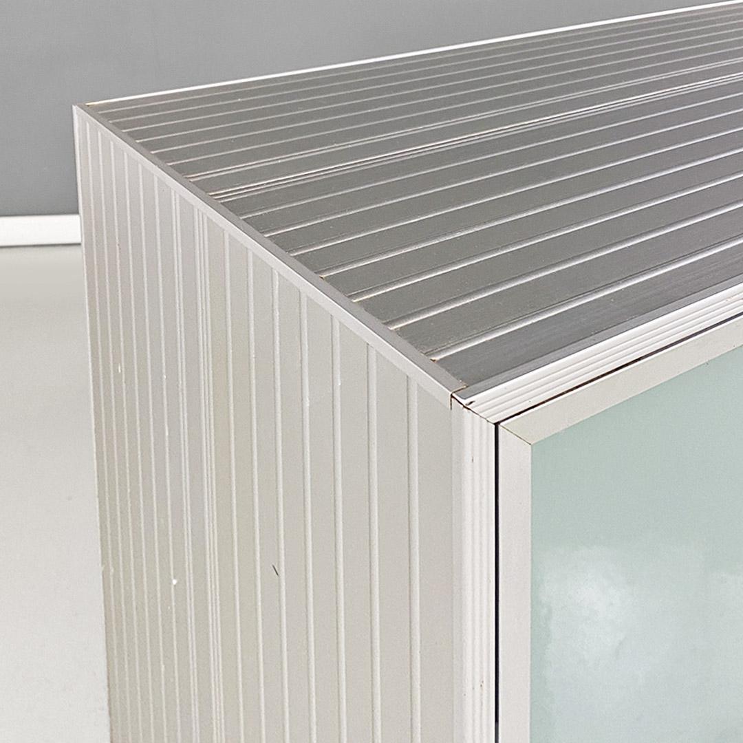 Modern Italian glass and metal Pandora sideboard Antonia Astori for Driade 1990s For Sale 4
