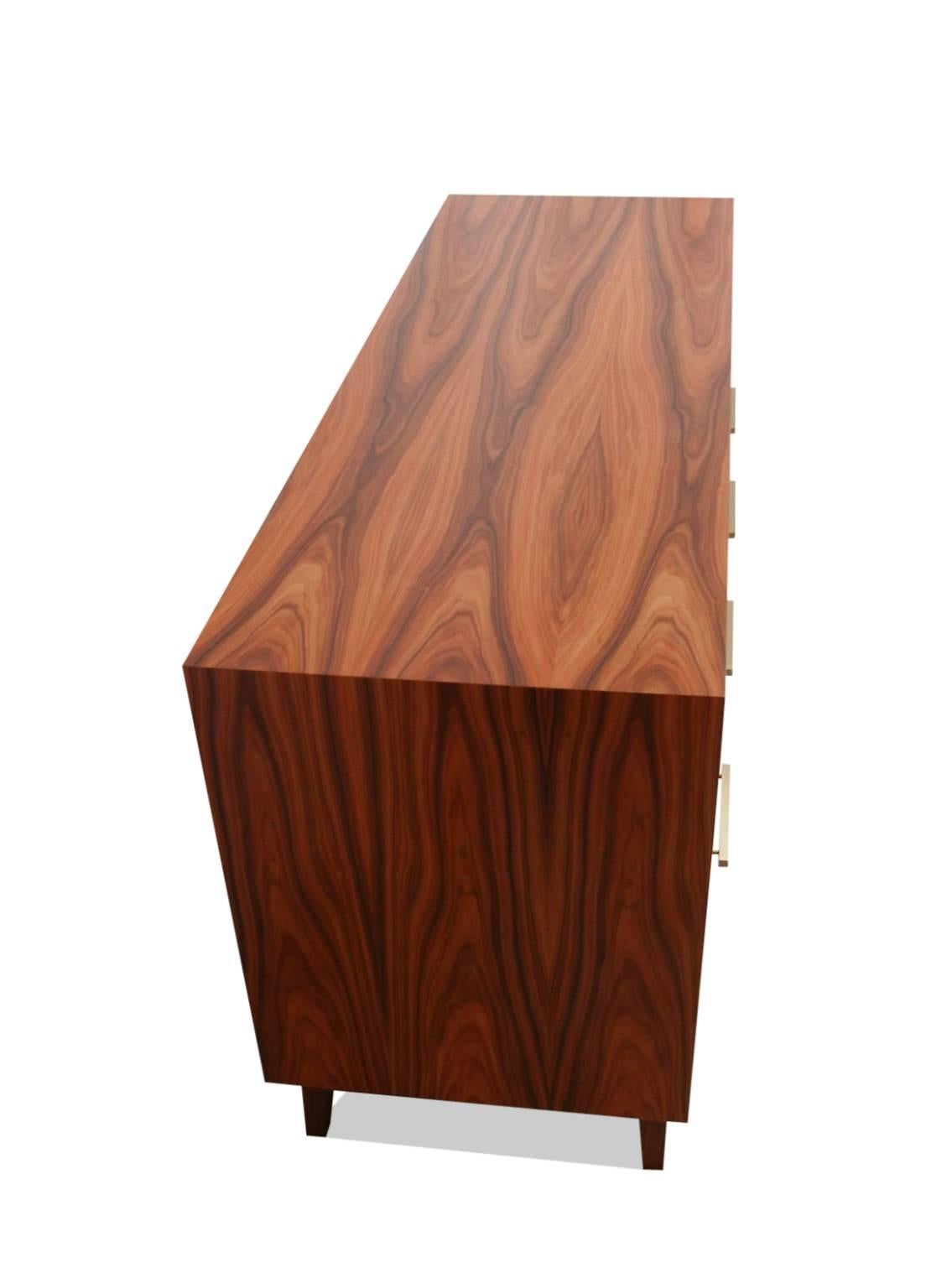Mid-Century Modern Credenza Record Cabinet for Vinyl LPs and Audio/Visual Storage For Sale