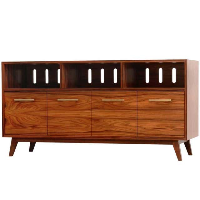 Credenza Record Cabinet for Vinyl LPs and Audio/Visual Storage For Sale ...