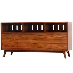 Credenza Record Cabinet for Vinyl LPs and Audio/Visual Storage
