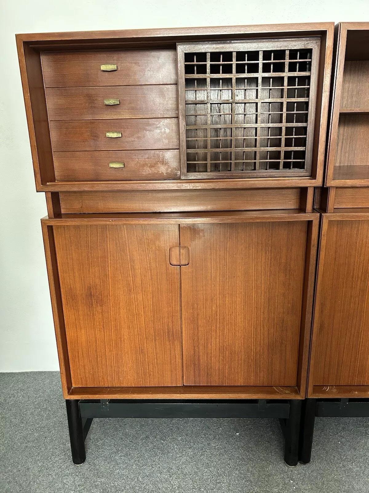 Teak Scandinavian danish sideboard design 1960's For Sale