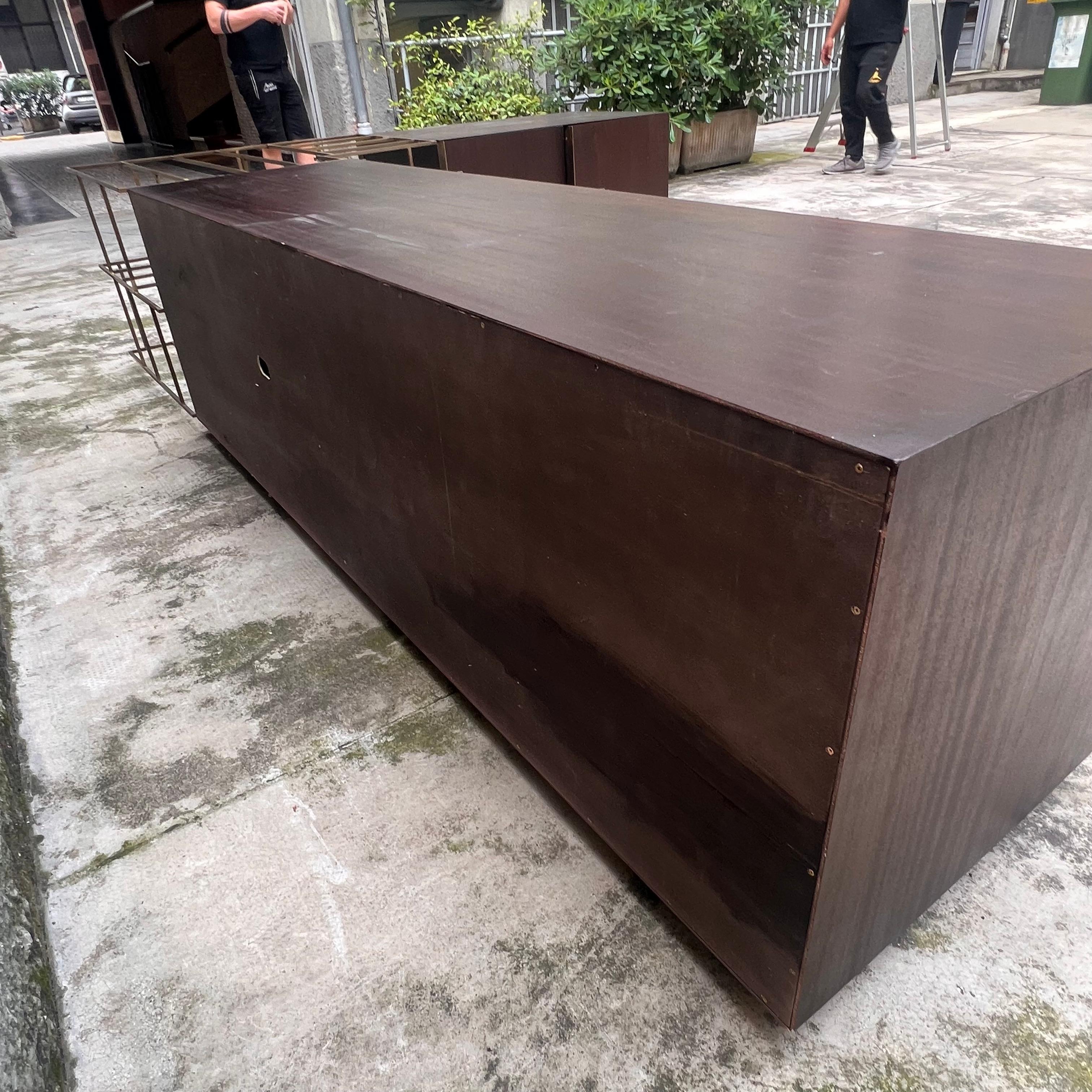 Sculptural Corner Sideboard mod. Train by Alberto Tonni - Italy - 1980s For Sale 8