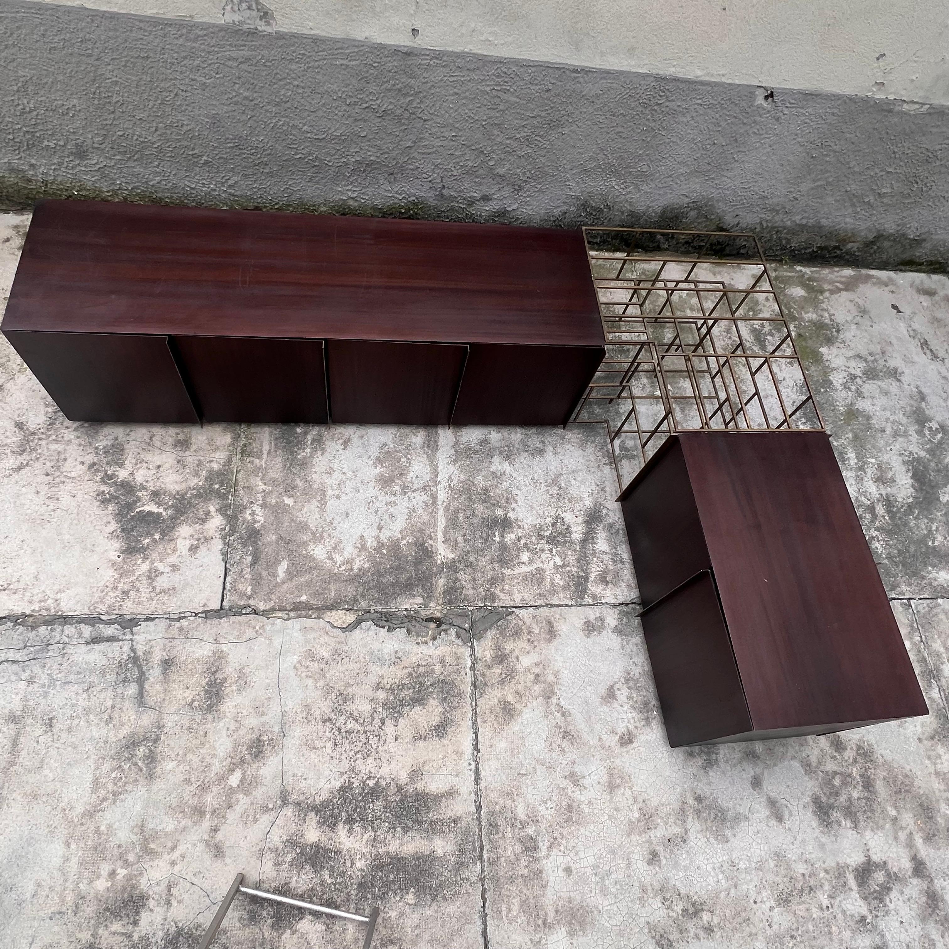Sculptural Corner Sideboard mod. Train by Alberto Tonni - Italy - 1980s For Sale 10