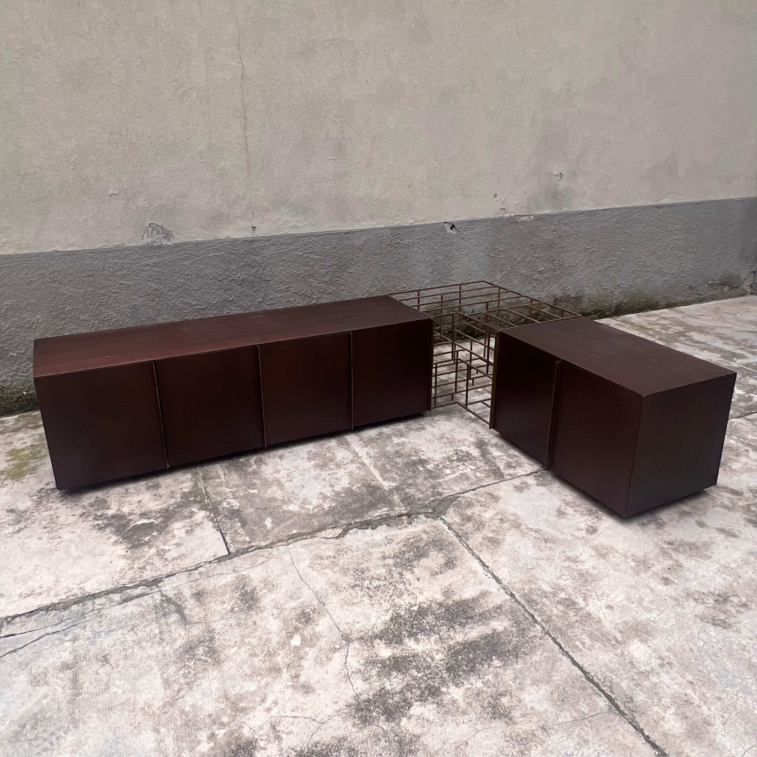 Italian Sculptural Corner Sideboard mod. Train by Alberto Tonni - Italy - 1980s For Sale