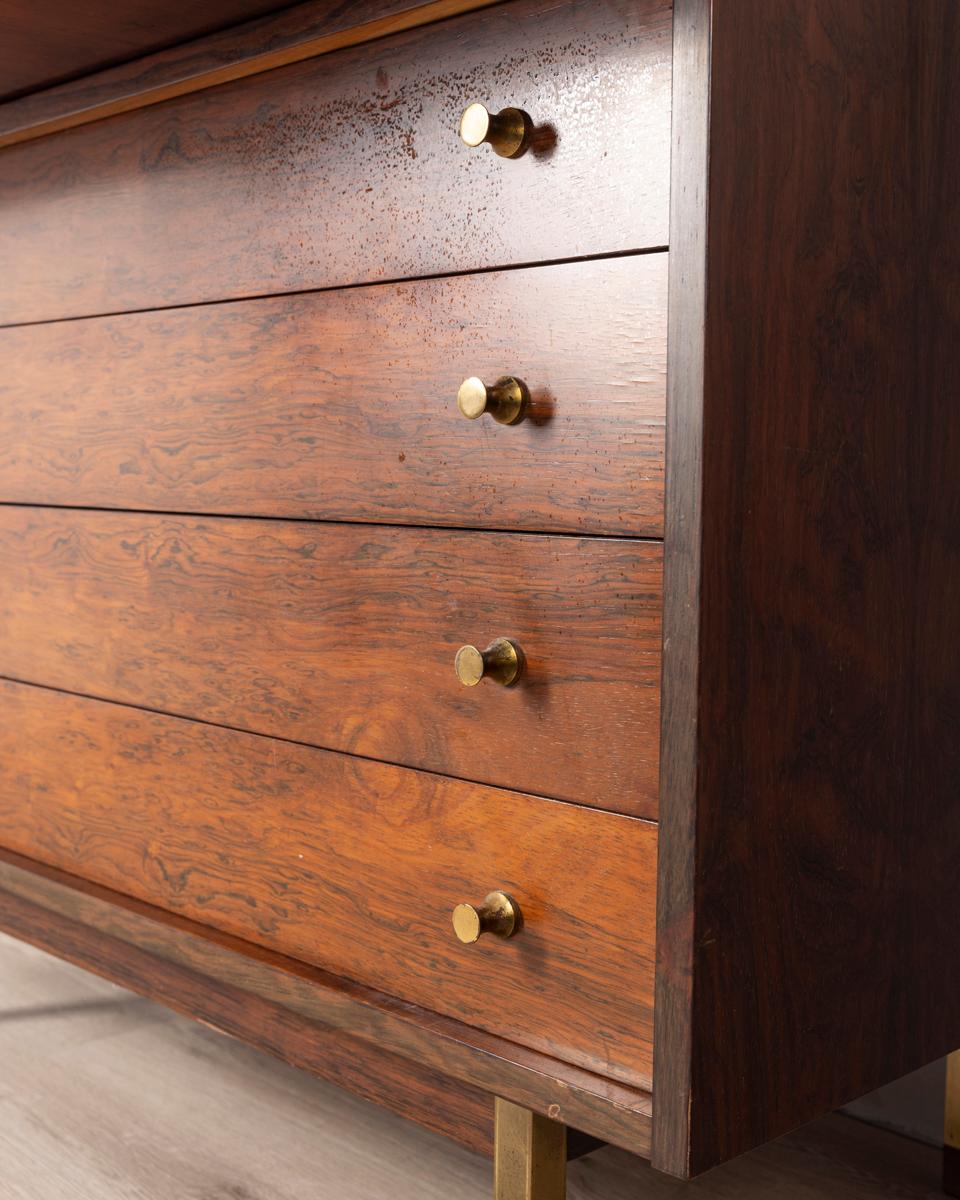 Buffet secret en bois vintage des années 1960, design G.Frattini pour Bernini en vente 3