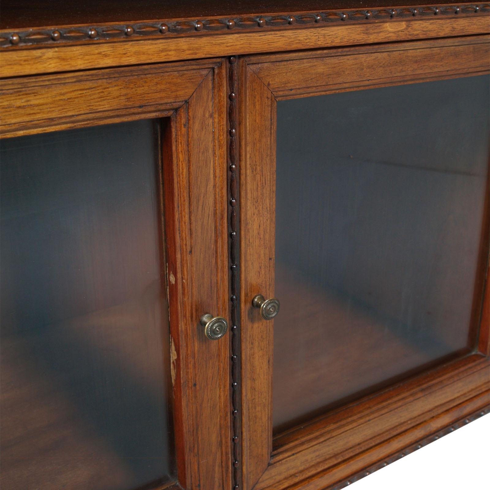 Carved Credenza Sideboard Display Cabinet, ARCA Milano by Guglielmo Urlich, circa 1940  For Sale