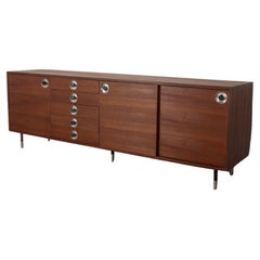 Credenza sideboard vintage anni 60 in legno di Teak design Italiano