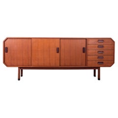 Sideboard sideboard vintage 60's teak wood Italian design