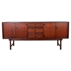 Buffet vintage en teck des années 60 buffet design Barovero