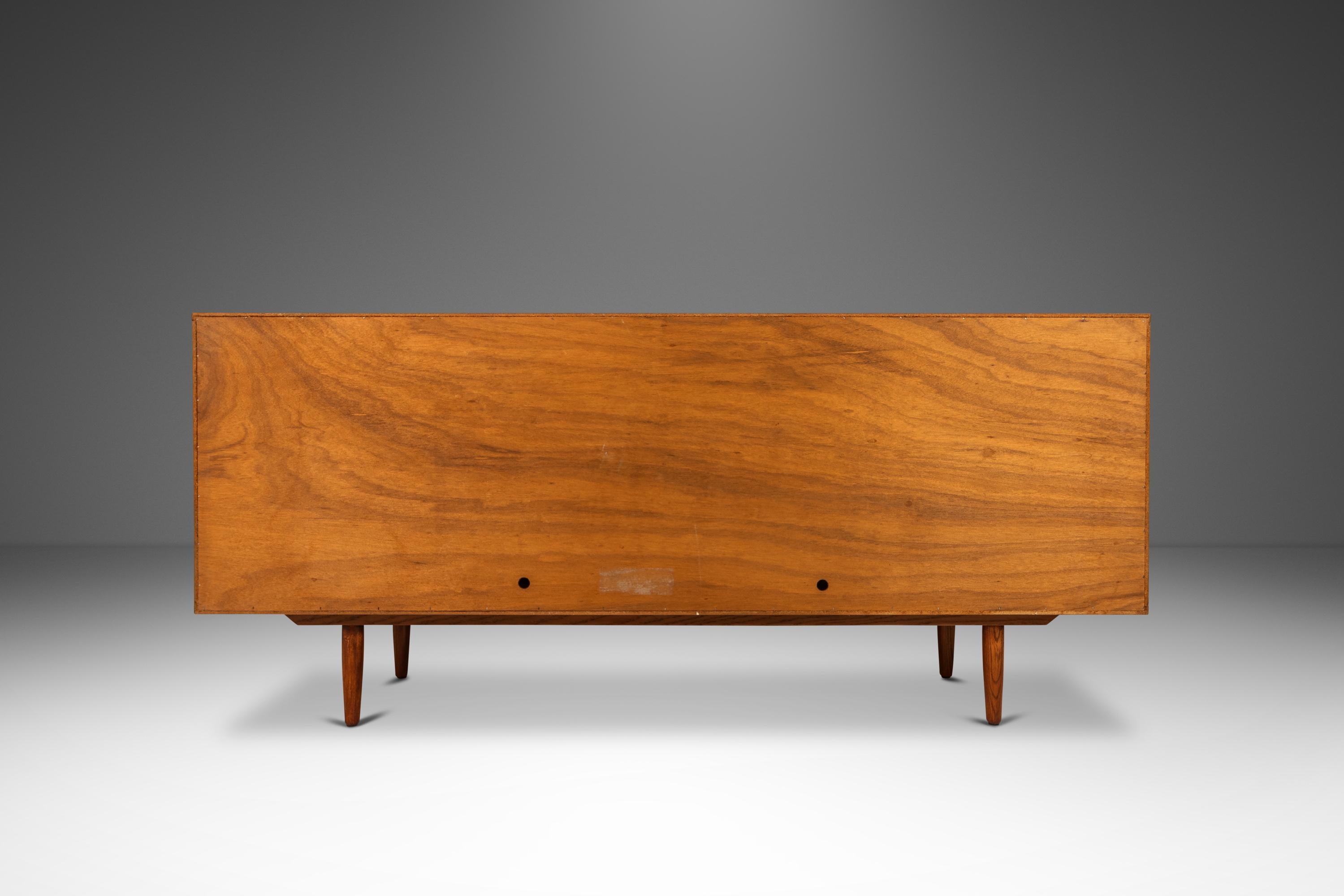 Danish Credenza / Sideboard w/ Tambour Doors Attributed to Arne Vodder, Denmark,  1960s For Sale