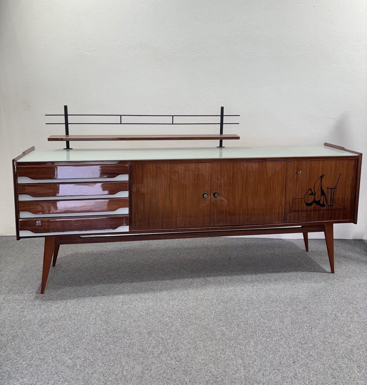 Mid-Century Scandinavian Style Sideboard Modern Design 1950's For Sale 6