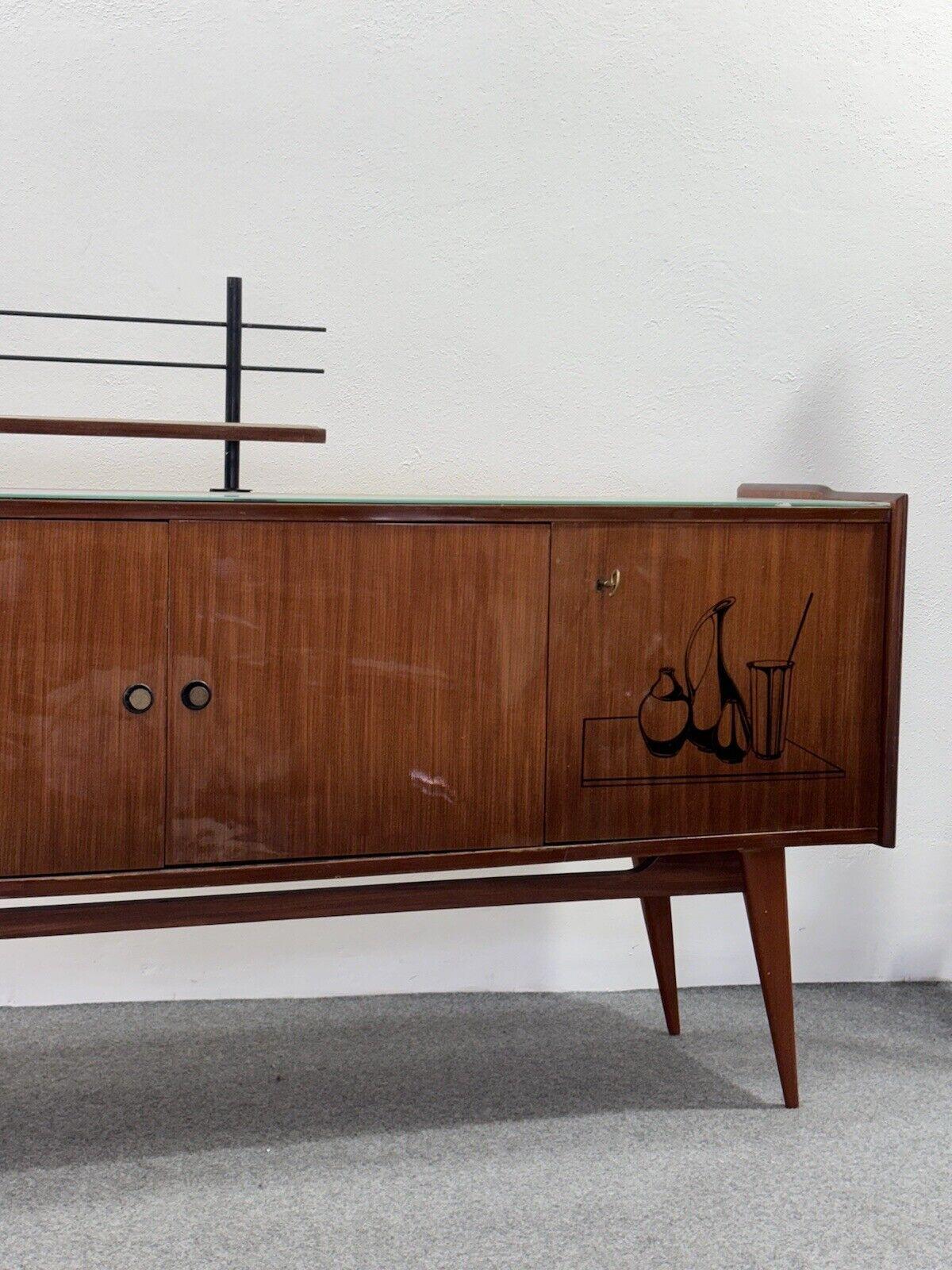 Mid-Century Scandinavian Style Sideboard Modern Design 1950's For Sale 7