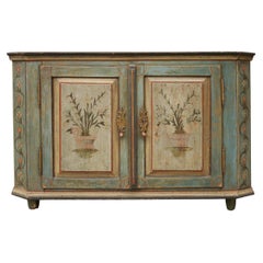 Painted Tyrolean sideboard, circa 1820  European furniture with original patina