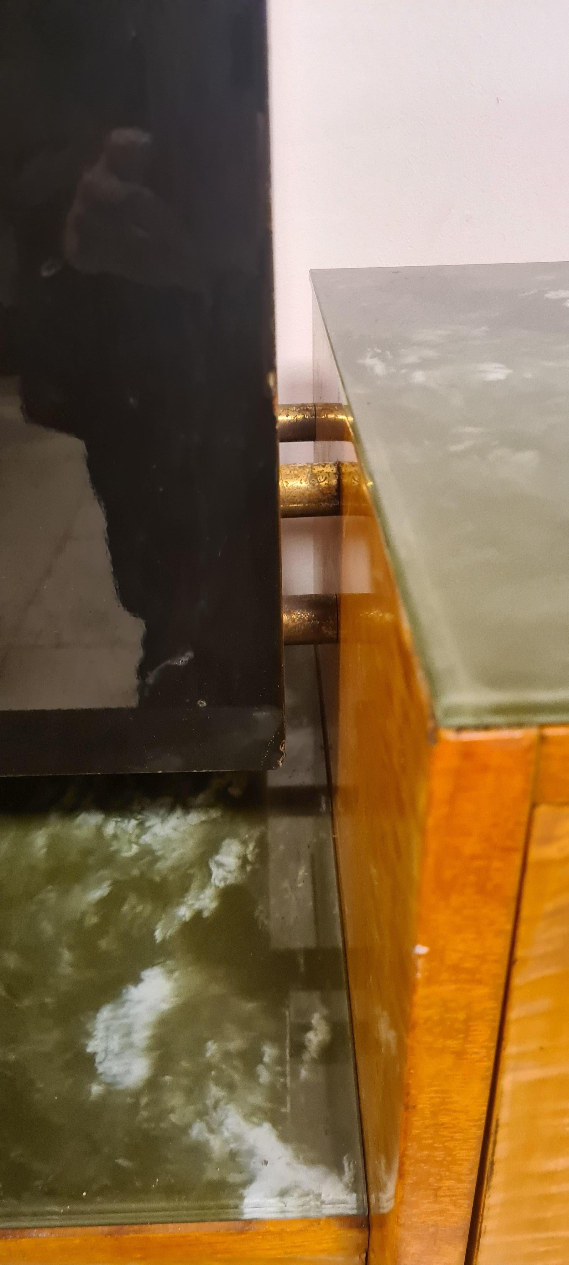 Verre Buffet vintage des années 1950 avec décorations