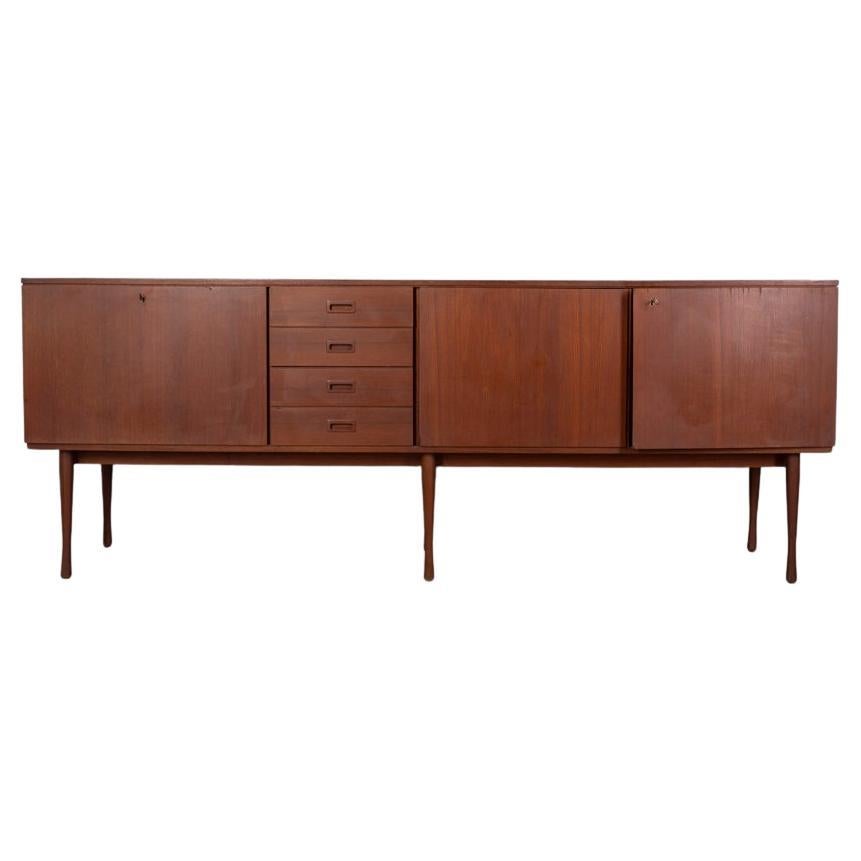 Credenza vintage anni '60 in legno di Teak di design Italiano