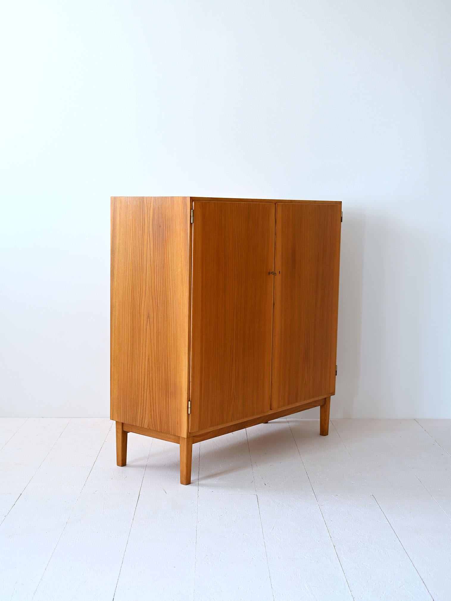 Scandinavian Vintage sideboard with hinged doors For Sale