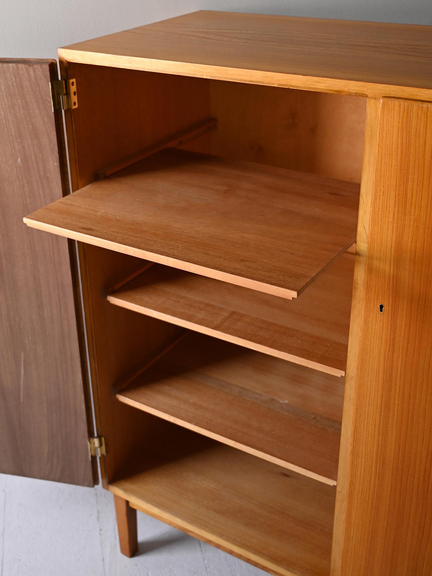 Vintage sideboard with hinged doors For Sale 2