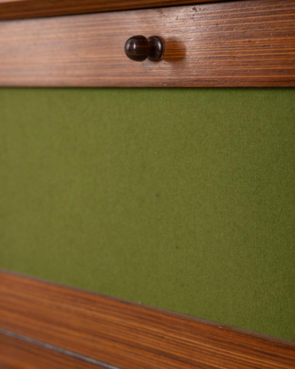 Credenza vintage in legno con vano bar, anni '60, design Italiano en Bueno estado para la venta en None, IT