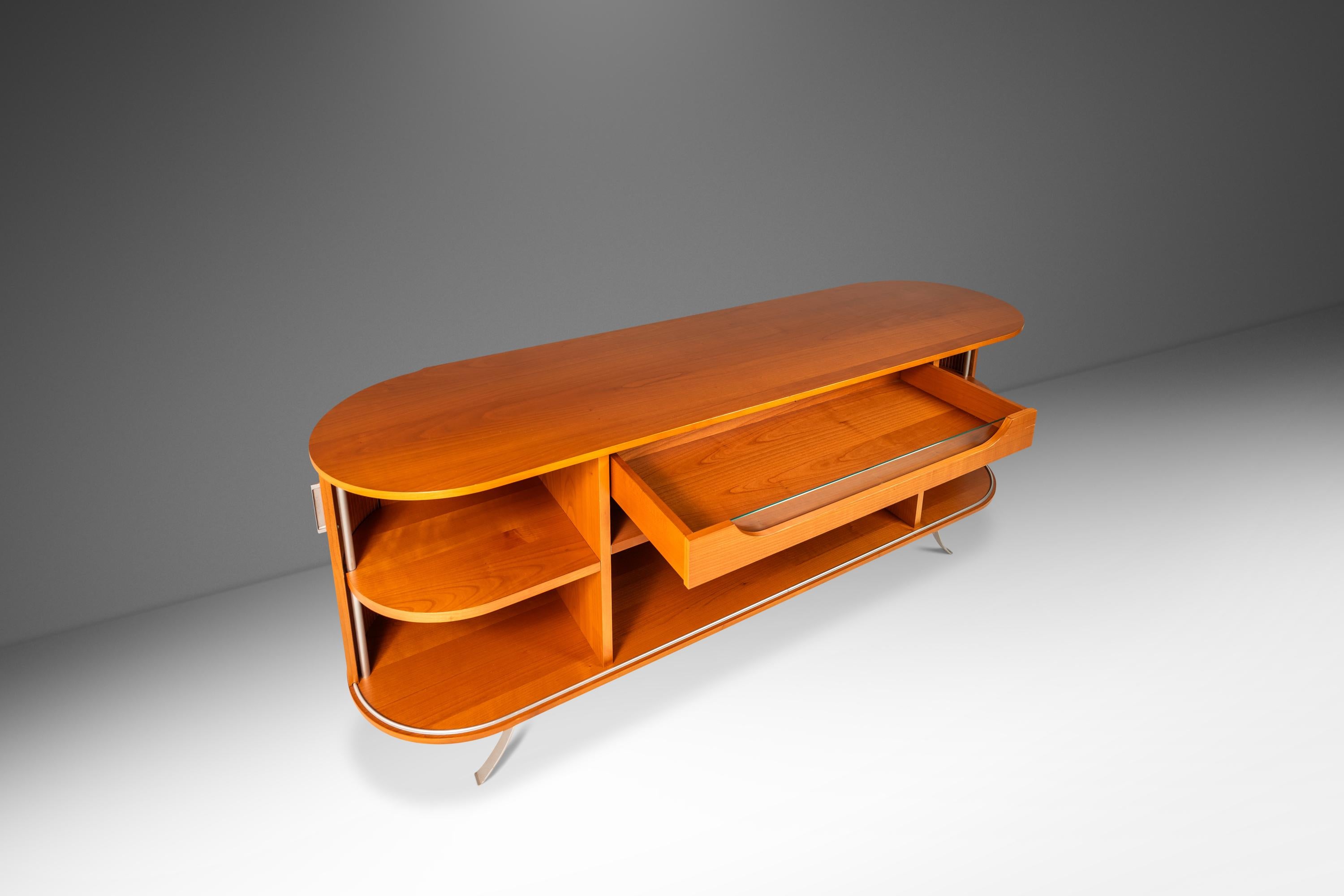 Credenza con puertas de persiana a la manera de Lorenza Bozzoli, Fattori, Italia, 2000 en venta 1