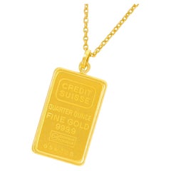 Credit Suisse Goldbarren-Anhänger