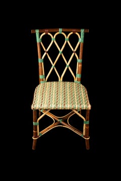 Creel and Gow Chaise en rotin Juliette