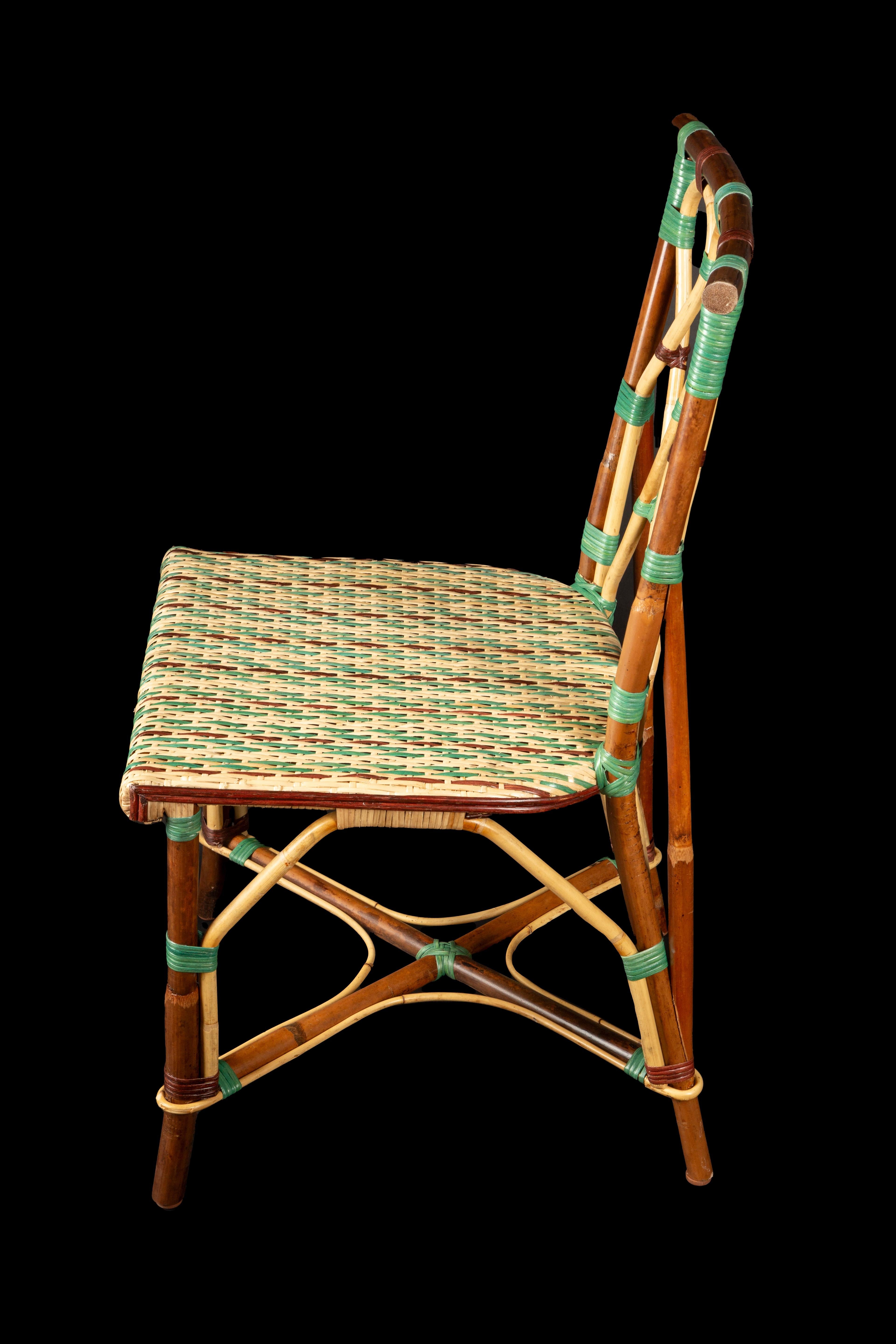 Contemporary Creel and Gow Juliette Rattan Chair