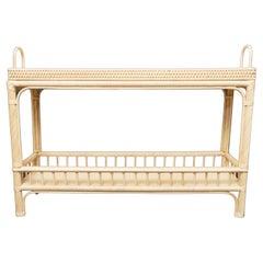 Creel and Gow Natural Rattan Console