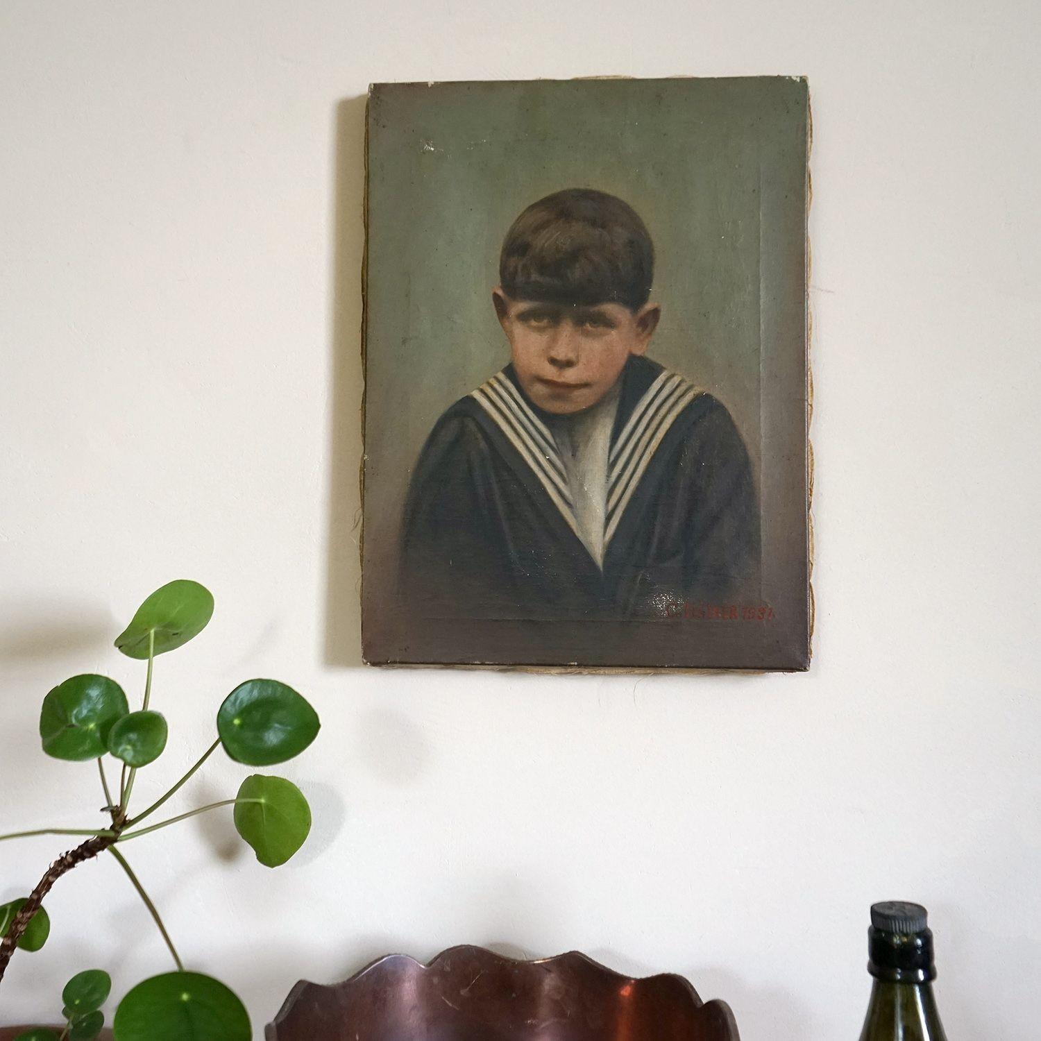 sailor boy painting