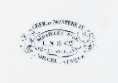 French Pottery Leaf-Shaped Plates, Set of Twelve