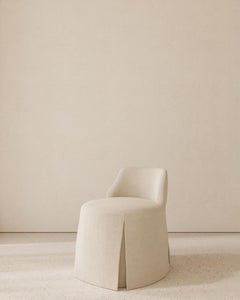 Crema Velum Pleated Chair