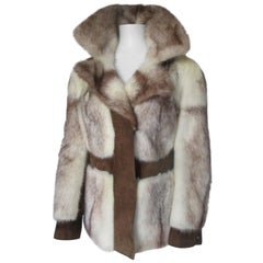 Vintage Creme/Brown Kohinoor Mink Fur Coat 