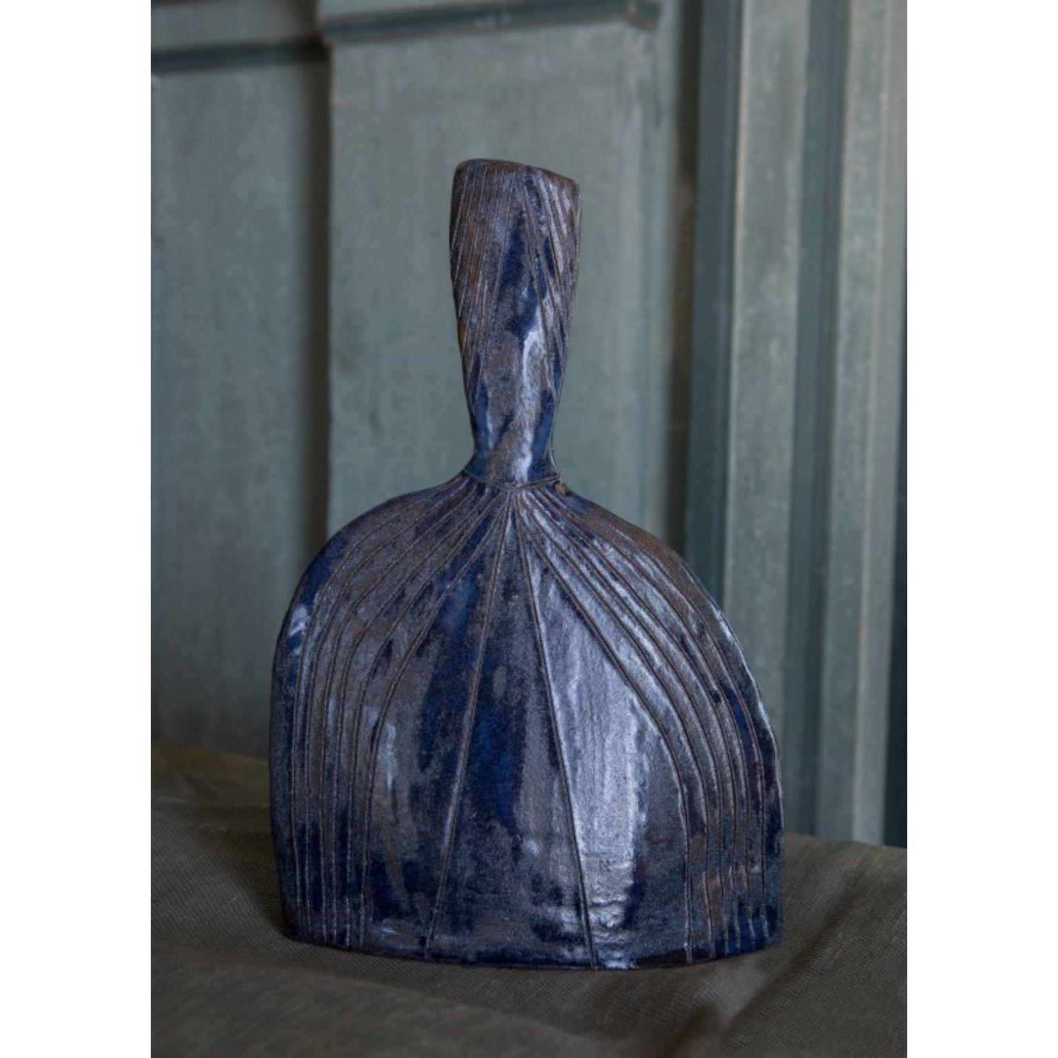 French Crème Sandstone Vase B by Mylene Niedzialkowski For Sale