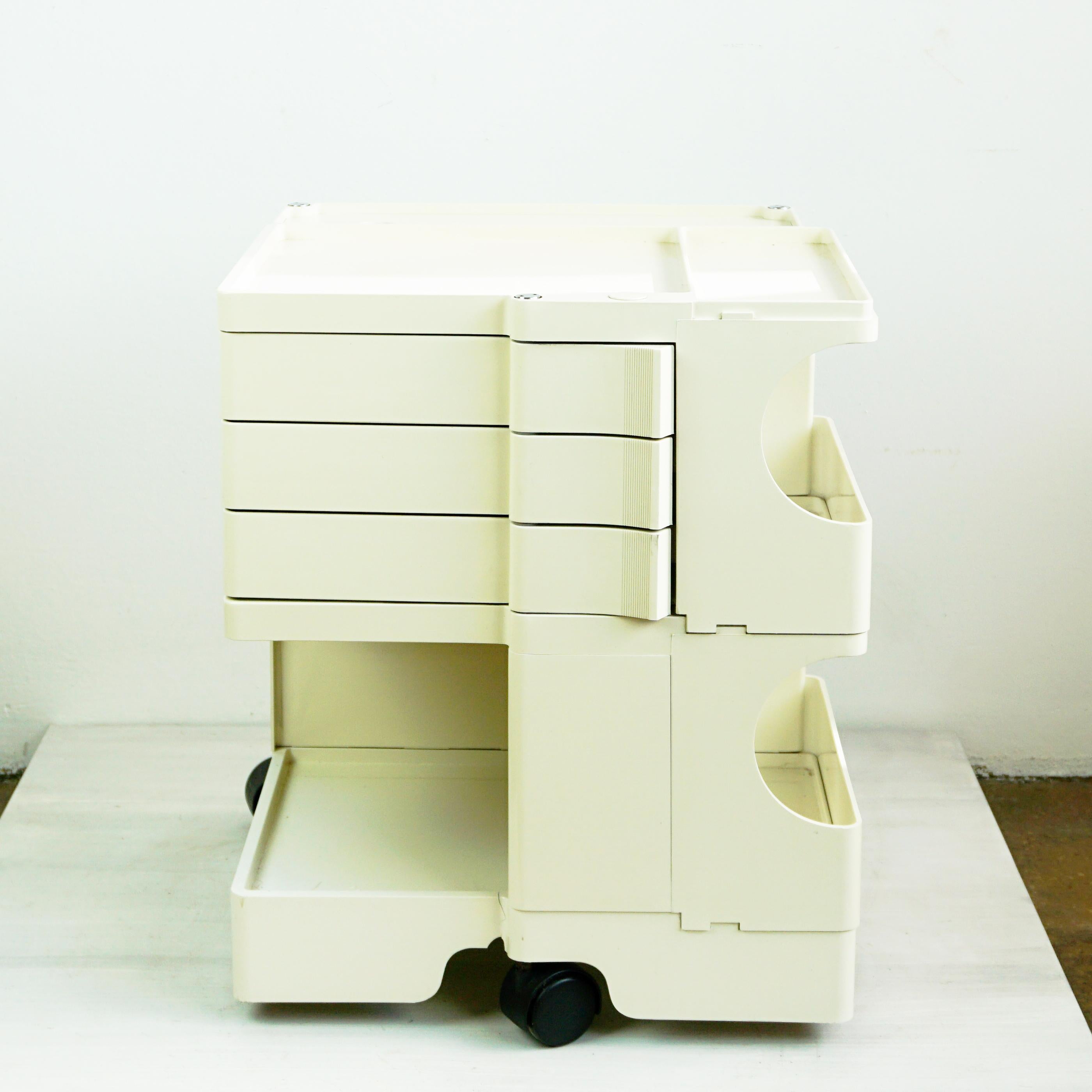 Cremewhite Boby Trolley by Joe Colombo for Bieffeplast, Italy, 1970s For Sale 6